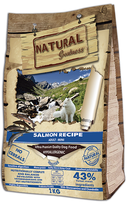 NATURAL GREATNESS Lachs Rezeptur- Sensitive / Ultra Premium - Erwachsene - kleine Rassen