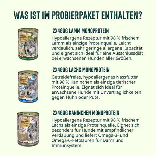 Allergie & Unverträglichkeit Probierpaket Hund