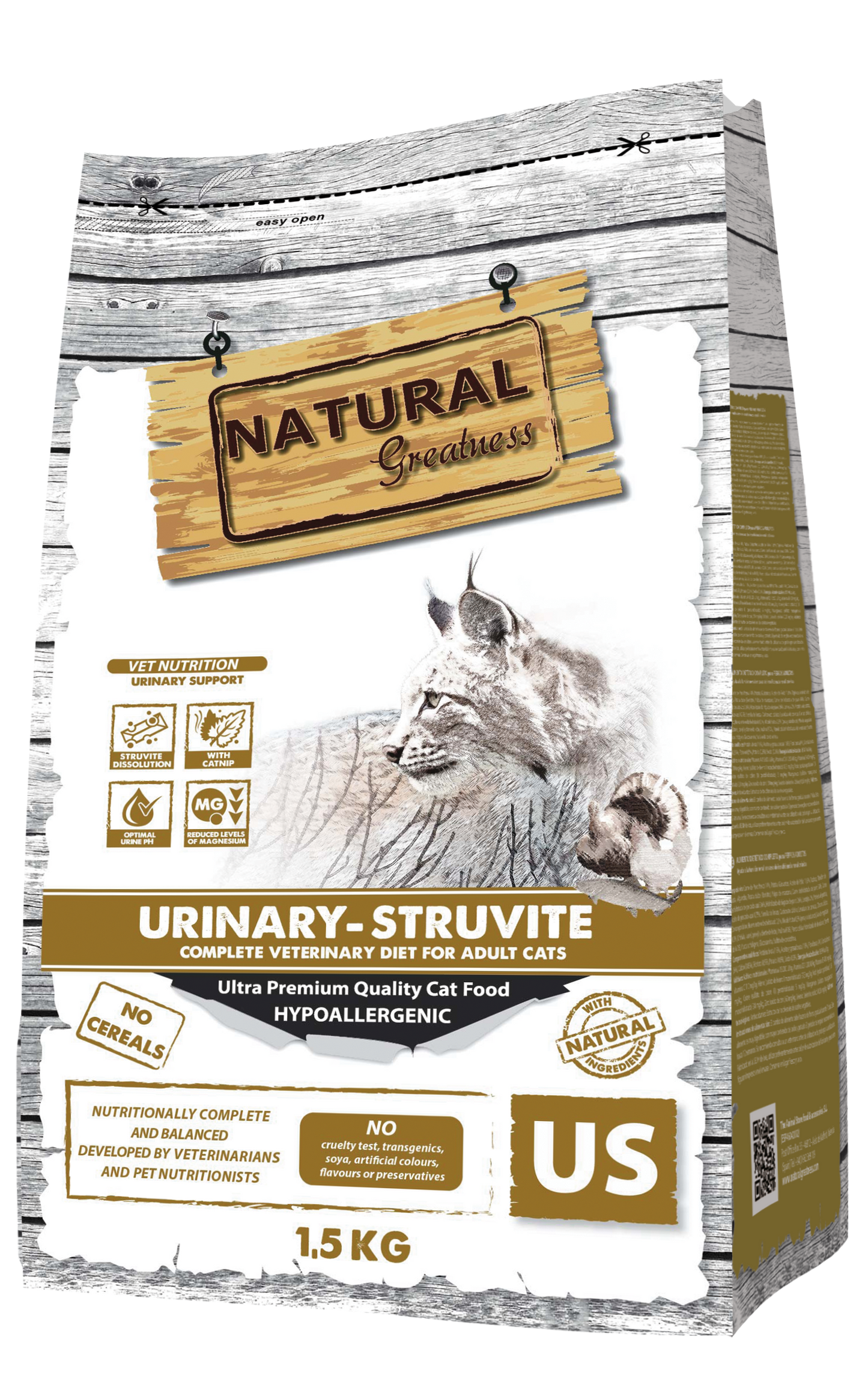 NATURAL GREATNESS Veterinär Diät Urinary-Struvite