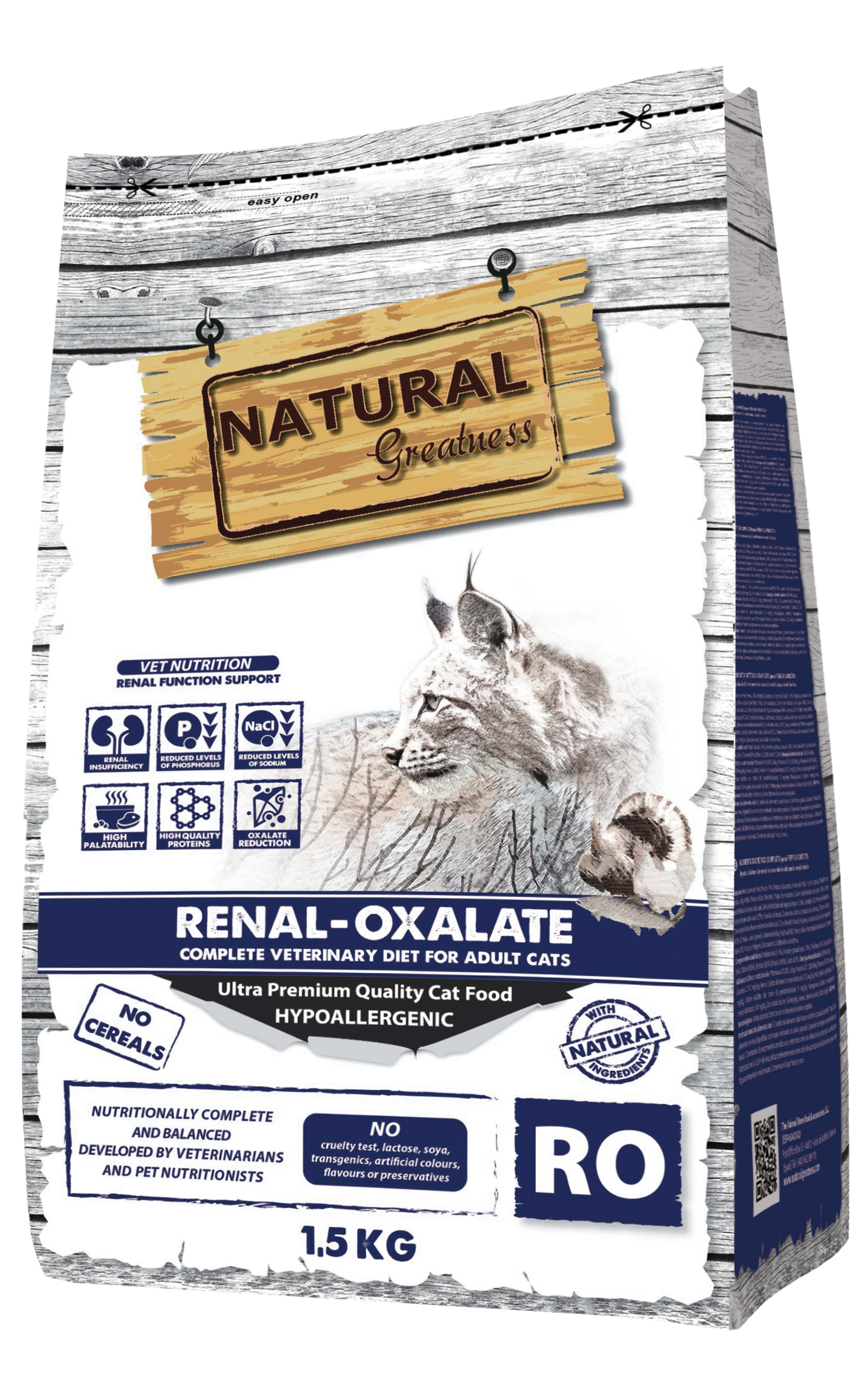 NATURAL GREATNESS Veterinär Diät Renal-Oxalate