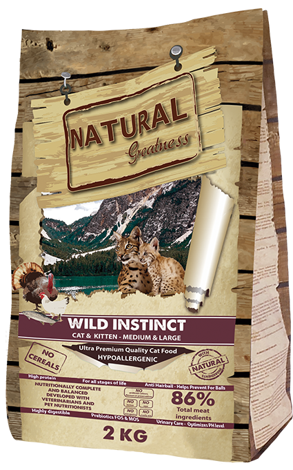 NATURAL GREATNESS "Wild Instinct" / Ultra Premium - Erwachsene / Kätzchen - Mittel & grosse Rassen