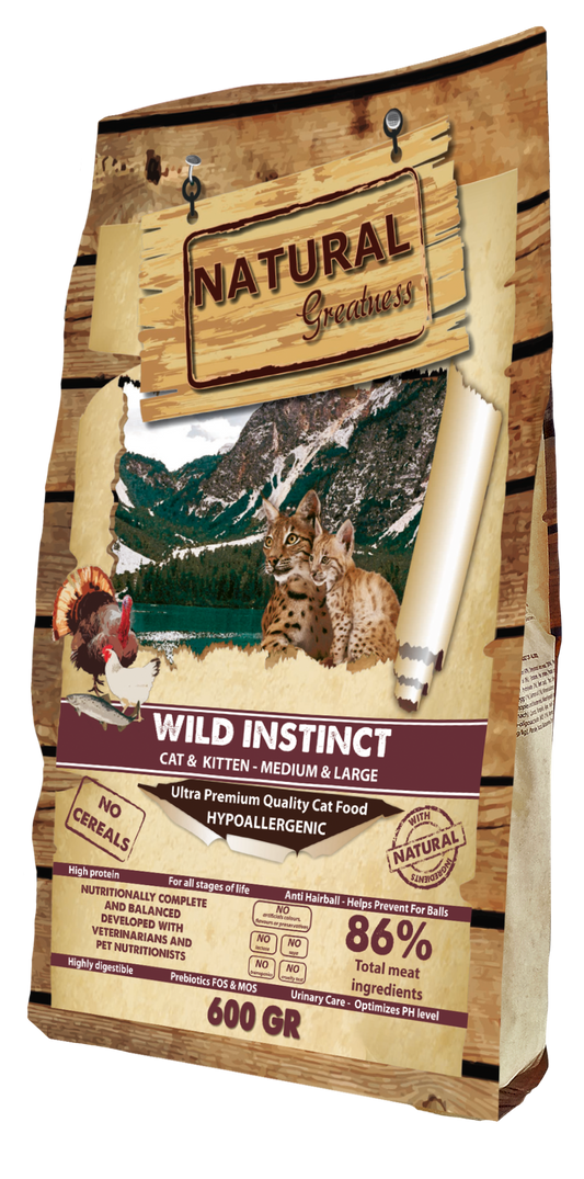 NATURAL GREATNESS "Wild Instinct" / Ultra Premium - Erwachsene / Kätzchen - Mittel & grosse Rassen