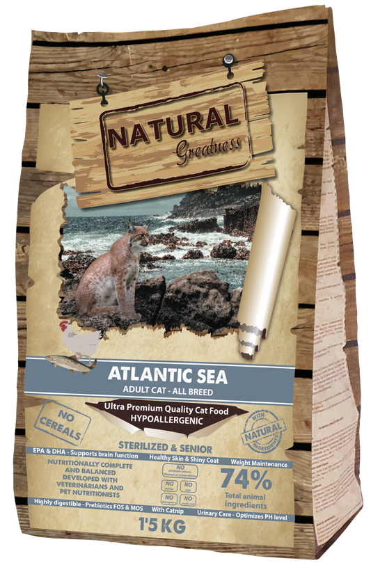 NATURAL GREATNESS "Atlantic Sea Recipe" / Ultra Premium - Erwachsene - Sterilisierte & Senioren - alle Rassen