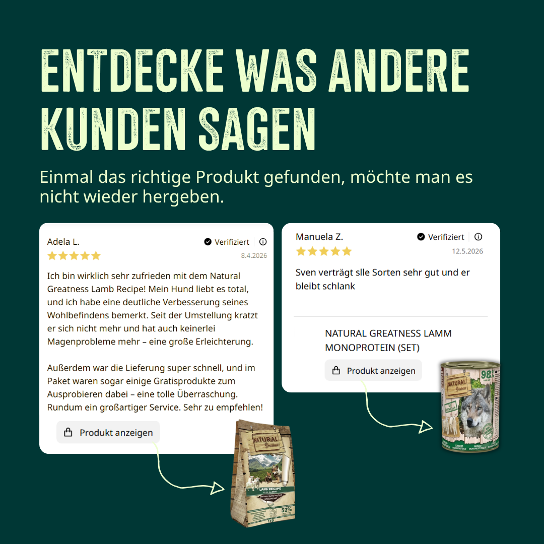 Trockenfutter Lamm Probierpaket