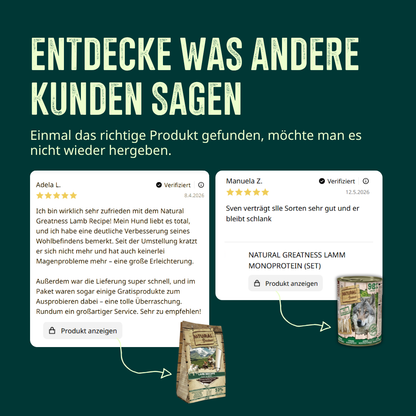 Trockenfutter Lamm Probierpaket