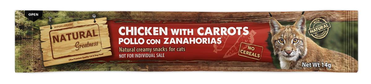 NATURAL GREATNESS Hähnchen-Karottencreme - zur Sehkraftunterstützung, 56 g