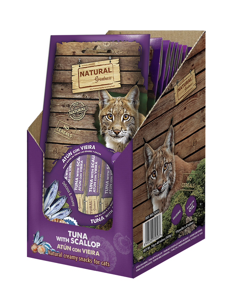 NATURAL GREATNESS Thunfisch-Jakobsmuschelcreme (mit DHA) - Cerebrale Unterstützung, 56 g