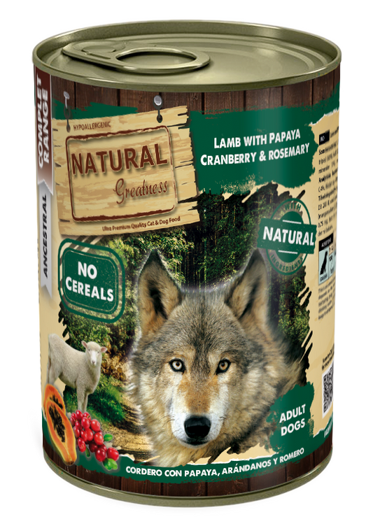 Lamb with Papaya, Cranberry and Rosemary