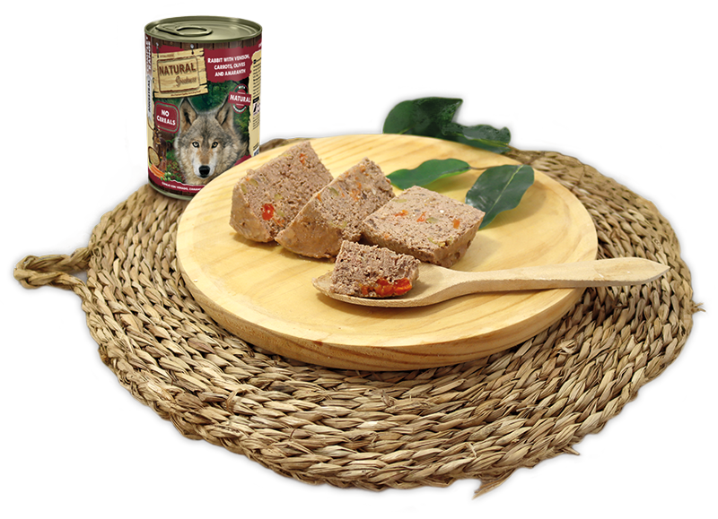 NATURAL GREATNESS Kaninchen mit Hirsch, Karotten, Oliven und Amaranth (Set)