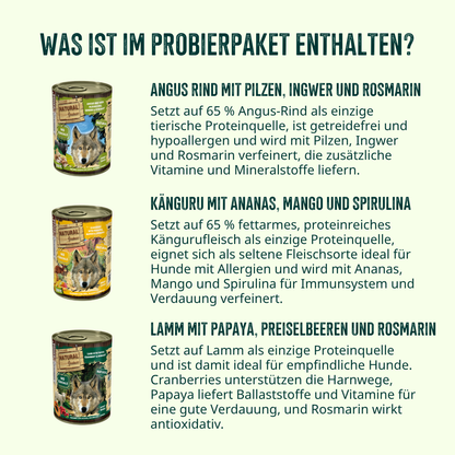 Feinschmecker Probierpaket Hund