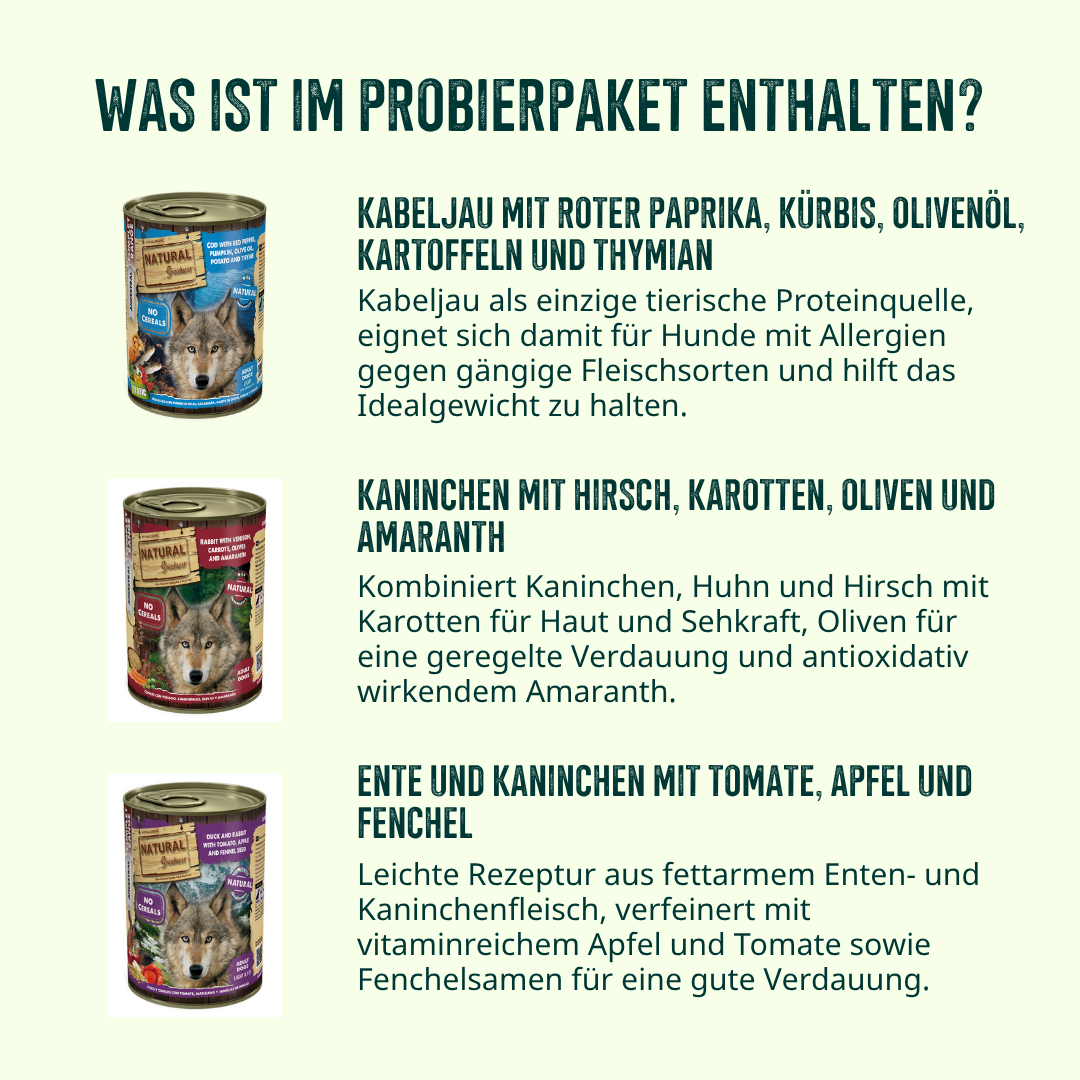 Feinschmecker Probierpaket Hund