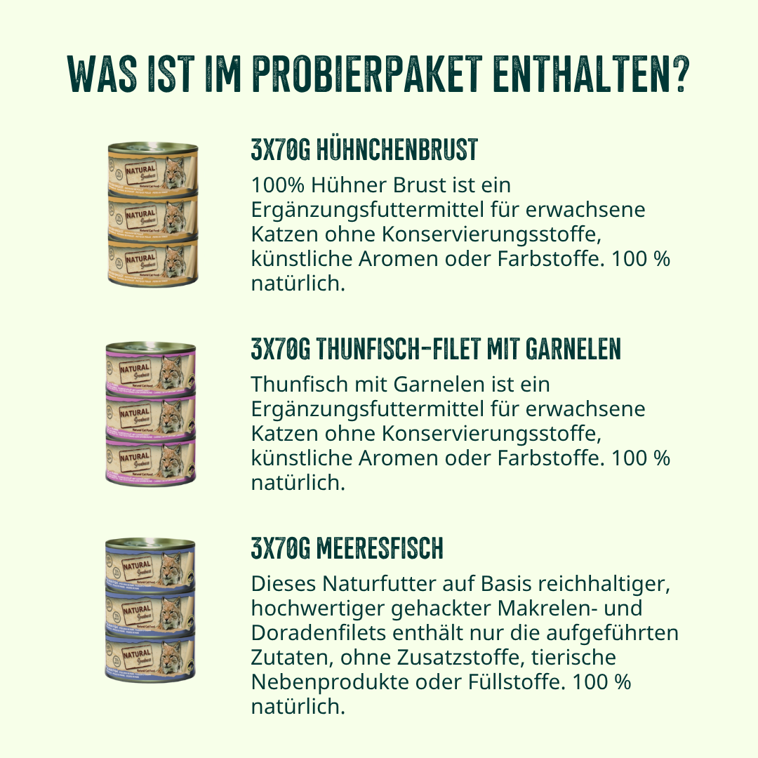 Filet-Toppings Probierpaket Katze