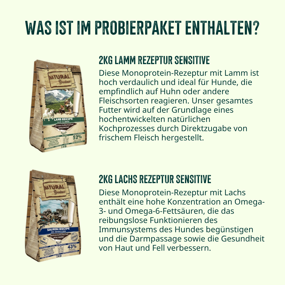 Trockenfutter Sensitiv Probierpaket Hund