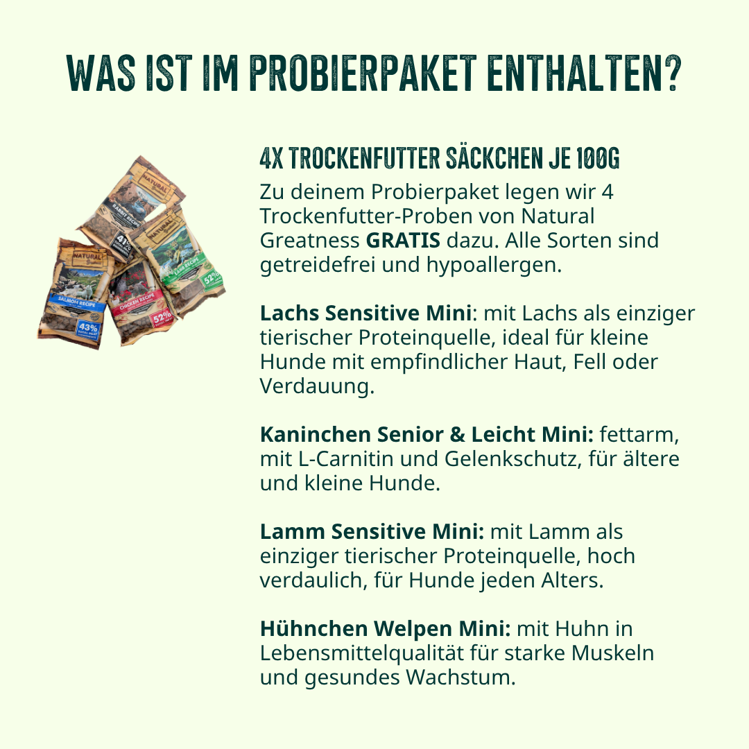 Trockenfutter Sensitiv Probierpaket Hund
