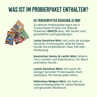 Trockenfutter Sensitiv Probierpaket Hund