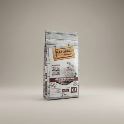 Lupiora Natural Greatness Gastrointestinal Diätfutter für Katzen, getreidefrei und hypoallergen, 5 kg Beutel