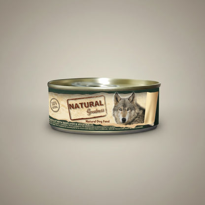 Lupiora Natural Greatness Hundenahrung mit Hühnchenbrust, Rinderleber und Gemüse in der Dose