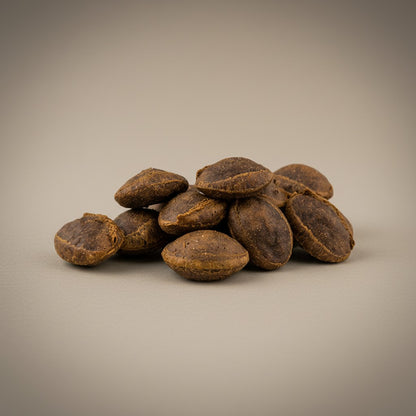 Lupiora NATURAL GREATNESS Hundeleckerlis mit Truthahn, Baldrian und Johanniskraut, getreidefrei und im Ofen gebacken.
