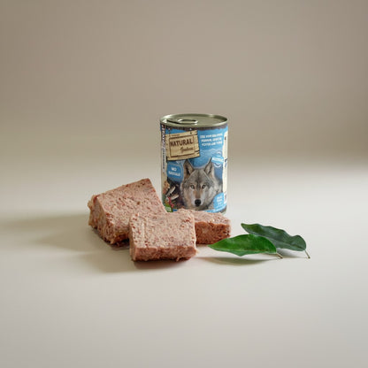Lupiora Natural Greatness Kabeljau Nassfutter für Hunde mit Paprika, Kürbis und Thymian in einer Dose