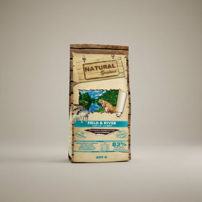 Lupiora NATURAL GREATNESS Field & River hypoallergenes getreidefreies Katzenfutter für erwachsene Katzen