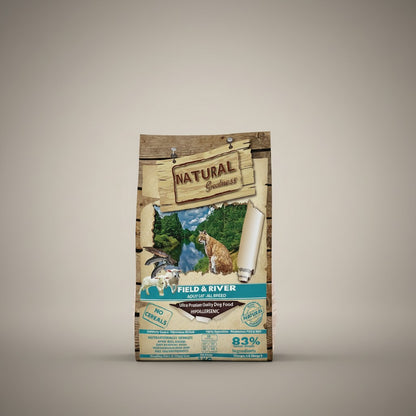 Lupiora Natural Greatness Field & River hypoallergenes getreidefreies Katzenfutter für erwachsene Katzen
