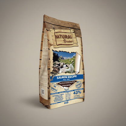 Lupiora Natural Greatness Lachs Trockenfutter für kleine Hunde, getreidefrei und hypoallergen, 6kg Beutel