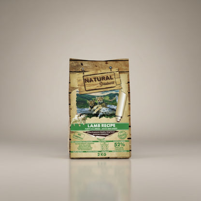 Lupiora Natural Greatness Lamm Trockenfutter für Welpen und kleine Rassen, getreidefrei und hypoallergen, 2kg Beutel