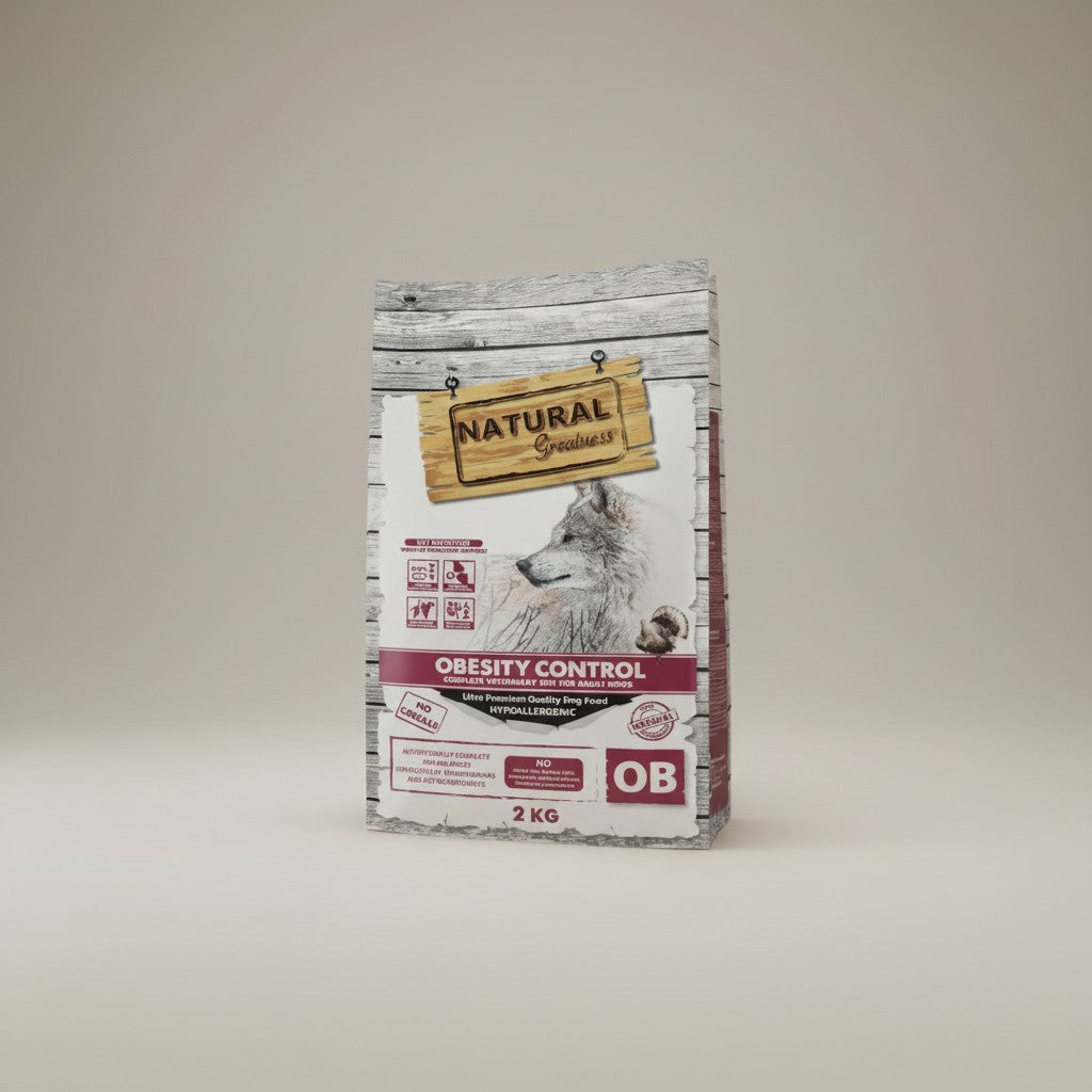 Lupiora Natural Greatness Obesity Control Diätfutter für Hunde zur Gewichtsreduktion in 2kg Packung