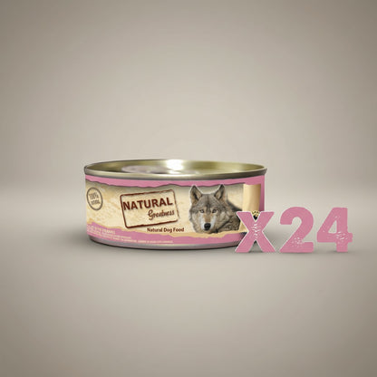 Lupiora Natural Greatness Thunfisch mit Garnelen Nassfutter für Hunde im 24er Set