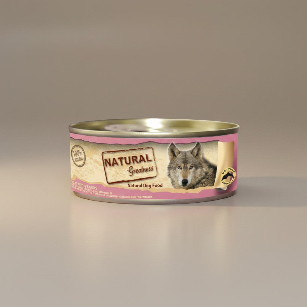 Lupiora Natural Greatness Nassfutter Dose mit Thunfisch und Garnelen für Hunde