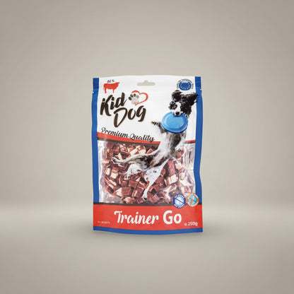 Lupiora Trainer GO Mini Rinderwürfel, getreidefreies Hundeleckerli für das Training in der 250g Packung